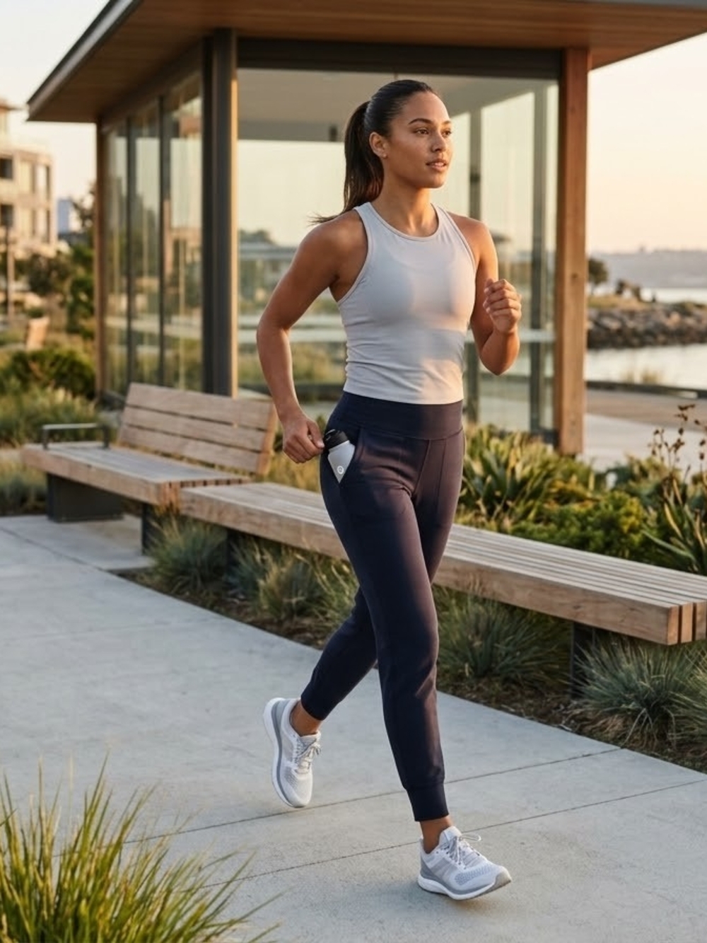 lululemon athletica Navy Slim Double Knit Jogger Pants